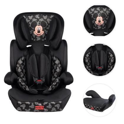 Imagem de Cadeirinha Mickey Cadeira De Bebê Para Auto Carro 9 a 36kg g1g2g3 Infantil Preta Cinto Regulável Styll Baby