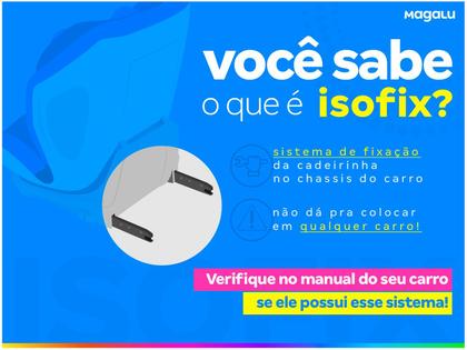 Imagem de Cadeirinha para Auto Burigotto Reclinável - com Base Isofix Spin 0 a 36kg