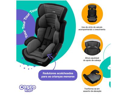 Cadeirinha para Auto Cosco Kids Tour - 9kg até 36kg Imagem de Cadeirinha para Auto Cosco Kids Tour