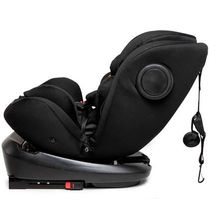 Imagem de Cadeirinha Para Auto Infanti Mundi 360 Isofix Top Tether 0 A 36kg Base Giratória 360 Reclinável Preto Cadeira Passeio Carro Booster Bebê Infantil