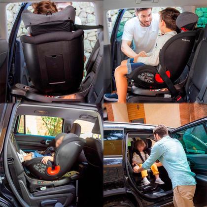 Imagem de Cadeirinha Para Auto Isofix Maxi Cosi Spinel 360 Reclinável 0-36kg Ajustável Preto Cadeira Passeio Carro Bebê Infantil Base Giratória Authentic Black