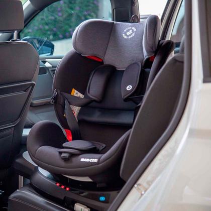 Imagem de Cadeirinha Para Auto Isofix Maxi Cosi Spinel 360 Reclinável 0-36kg Ajustável Preto Cadeira Passeio Carro Bebê Infantil Base Giratória Authentic Black