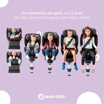 Imagem de Cadeirinha Para Auto Isofix Maxi Cosi Spinel 360 Reclinável 0-36kg Ajustável Preto Cadeira Passeio Carro Bebê Infantil Base Giratória Authentic Black
