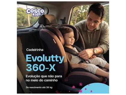 Imagem de Cadeirinha para Auto Reclinável com Isofix Cosco Kids Evolutty 360-X 0 a 36kg 4 Posições