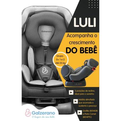 Imagem de Cadeirinha Para Automóvel Luli Grafite - Galzerano