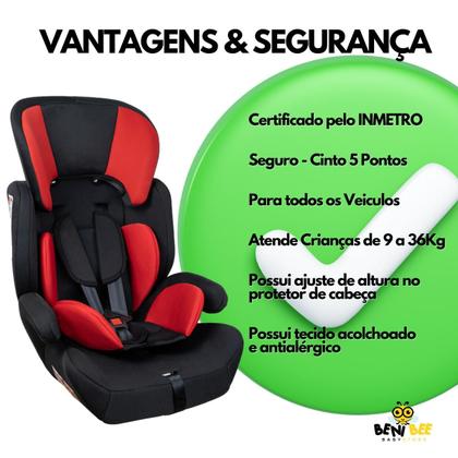 Imagem de Cadeirinha Para Carro Assento Elevaçao Infantil Criança Bebê Preta 9 a 36 kg - Styll Baby