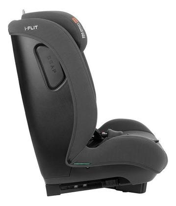 Imagem de Cadeirinha Para Carro iFlit Dark Grey Kikkaboo Isofix Para Crianças de 76 a 150cm