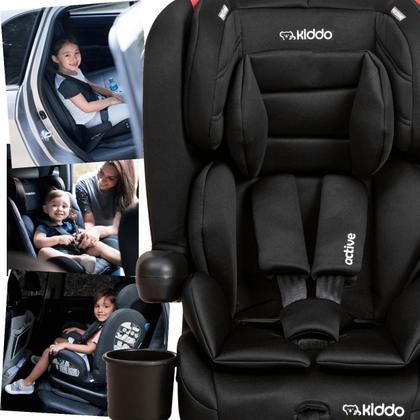 Imagem de Cadeirinha para Carro Kiddo Active ISOFIX Preta 9 a 36 kg