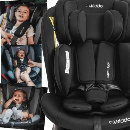 Imagem de Cadeirinha Para Carro Kiddo Supra 0 a 36Kg Giro 360 Preto