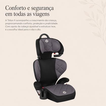 Imagem de Cadeirinha para Carro Tutti Baby Triton Preto e Cinza 15 a 36kg