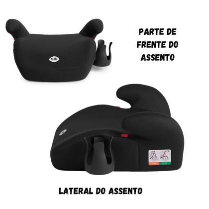 Imagem de Cadeirinha Preta Cadeira Infantil Para Carro bebê e criança