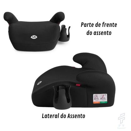 Imagem de Cadeirinha Preta Cadeira Infantil Para Carro Bebê E Criança