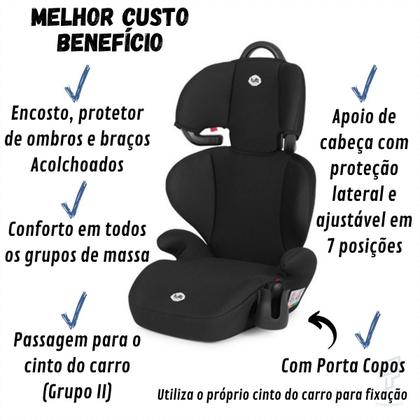 Imagem de Cadeirinha Preta Cadeira Infantil Para Carro Bebê E Criança