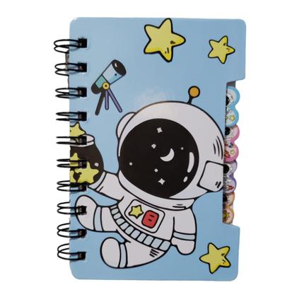 Imagem de Caderneta Bloco De Anotações Com Borracha Panda Astronauta