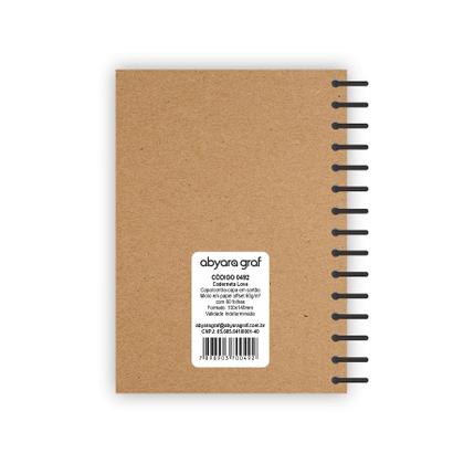 Imagem de Caderneta Espiral - Kraft De Notas Ecológica 1/8 - 80 Folhas Pautadas