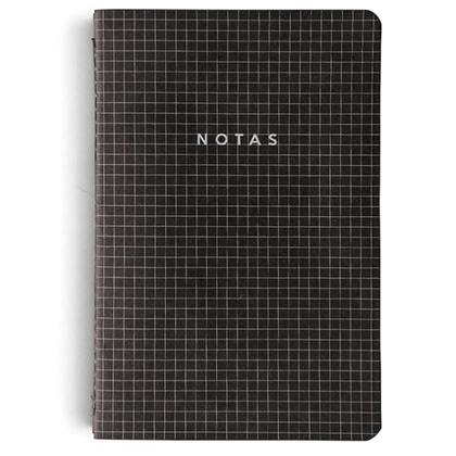 Imagem de Cadernetas Revistas Notas Mix Preto kit com 4 unidades 14x21cm Cicero