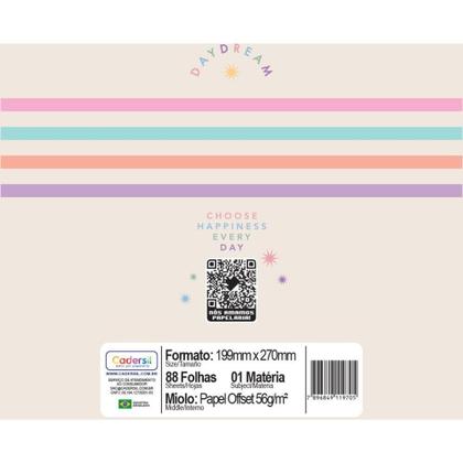 Imagem de Caderno 01X1 Capa Dura Daydream 2EM1 C/PLANNER 80FLS PCT.C/04