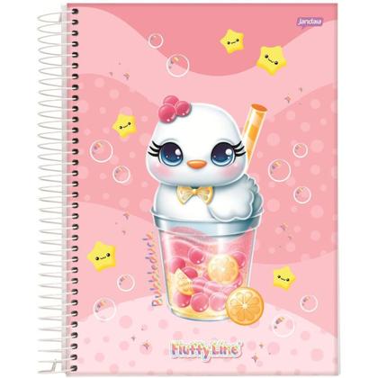 Imagem de Caderno 01X1 Capa Dura FLUFFY 80 Folhas Pacote com 4 Unidades