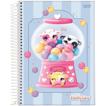 Imagem de Caderno 01X1 Capa Dura FLUFFY 80 Folhas Pacote com 4 Unidades