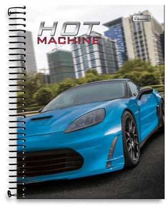 Caderno 1/4 96 folhas hot machine capa dura - CADERSIL INDUSTRIAL
