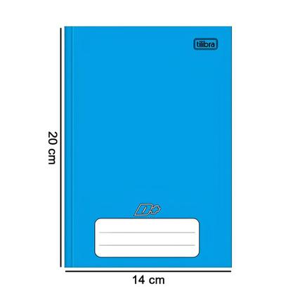 Imagem de Caderno 1/4 Pequeno Capa Dura c/ 48 Folhas Formato 140mm x 200mm Papel 56g/m² Azul