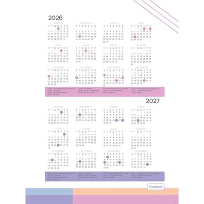 Imagem de Caderno 10X1 Capa Dura Sweetly 2 em 1 com Planner 168 Folhas Pacote com 4
