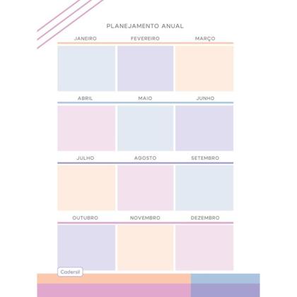 Imagem de Caderno 10X1 Capa Dura Sweetly 2 em 1 com Planner 168 Folhas Pacote com 4