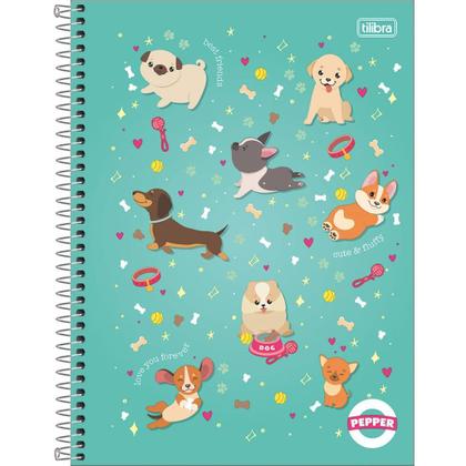 Imagem de Caderno 20X1 Capa Dura Pepper Feminino 320 Folhas Pacote com 02