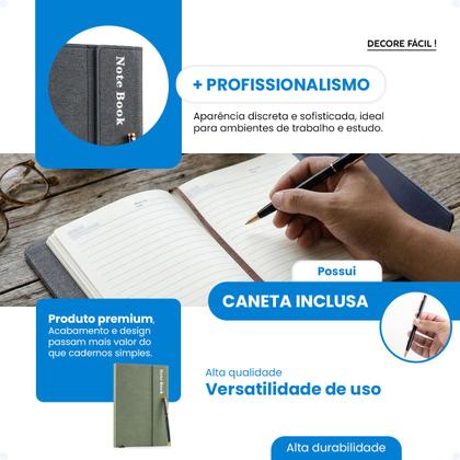 Imagem de Caderno A5 Com Caneta Planner C/ Fecho Magnético Data E Dias