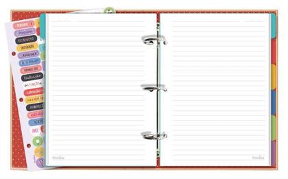 Imagem de Caderno Argolado + 12 divisórias + 80fls Joaninha Fina Ideia