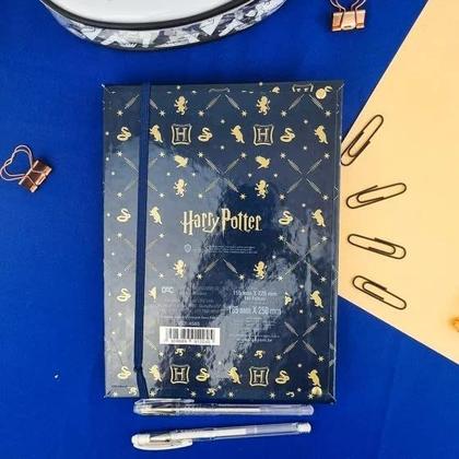 Imagem de Caderno Argolado Colegial Harry Potter 144fls DAC - Capa Dura com Elástico