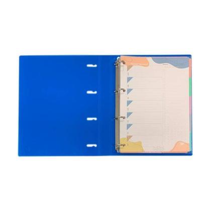 Imagem de Caderno Argolado Fichário Azul Cristal Com Bloco 96 Folhas A4 YES Material Escolar Universitário Colegial