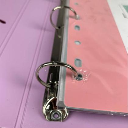 Imagem de Caderno Argolado Fichário Lilás Tom Pastel YES A4 Colegial Universitário Bloco 96 Folhas 5 Divisórias
