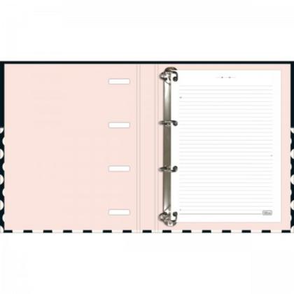 Imagem de Caderno argolado universitario cartonado com elastico west village 80 fls