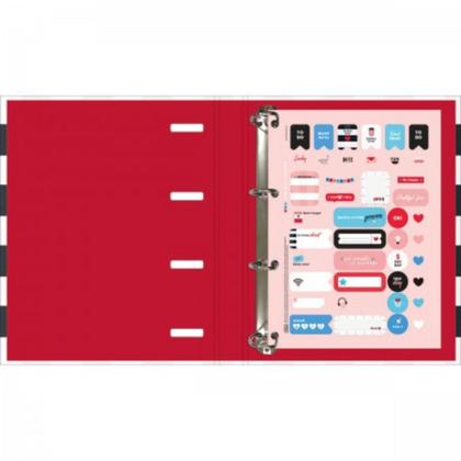 Imagem de Caderno argolado universitario cartonado com elastico west village 80 fls