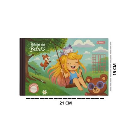 Imagem de Caderno Brochura 1/4 Caligrafia 40Fls Turma Da Bela Jandaia 