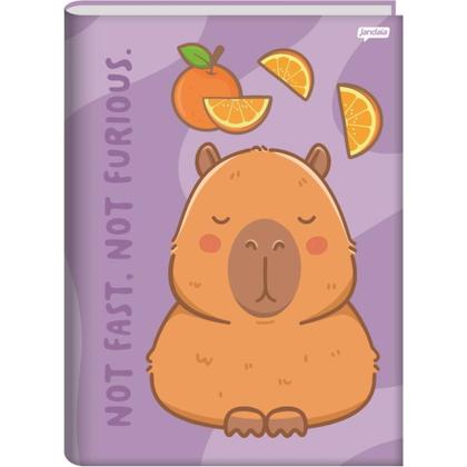 Imagem de Caderno Brochura 1/4 Capa Dura Capyvibes 80 Folhas Pacote com 5 Unidades