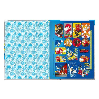 Imagem de Caderno Brochura Pequeno 1/4 Sonic 80 Folhas Tilibra