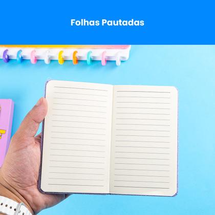 Imagem de Caderno Brochura Tamanho A6 Anotações Elástico Protege Capa