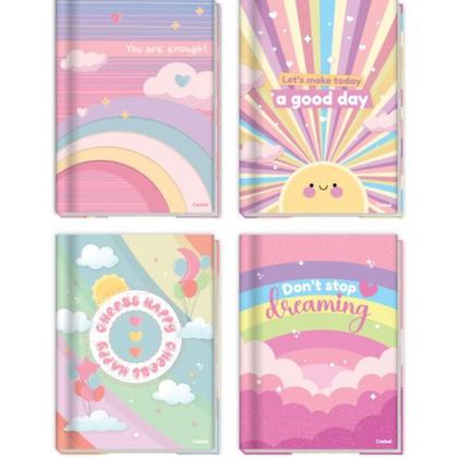 Imagem de Caderno Brochura Universitário Capa Dura A4 1 Matéria 80 Folhas Arco-Íris CREDEAL