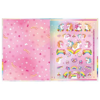 Imagem de Caderno Brochura Universitário Capa Dura Blink Unicórnios 80 Folhas - Tilibra