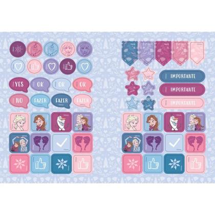 Imagem de Caderno Brochurão Capa Dura Frozen 80 Folhas Pacote com 05