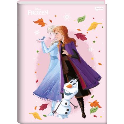 Imagem de Caderno Brochurão Capa Dura Frozen 80 Folhas Pacote com 05