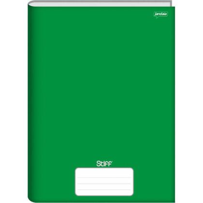 Imagem de Caderno Brochurão Capa Dura STIFF 96 Folhas Verde Pacote com 05