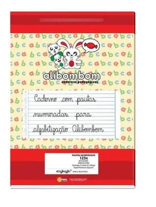 Imagem de Caderno Brochurão Capa Flexivel C/Pauta Alibombom 60 Folhas