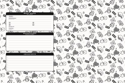 Imagem de Caderno Bt21 Bts KPop Desenho E Cartografia Bts Kpop 80 Folhas