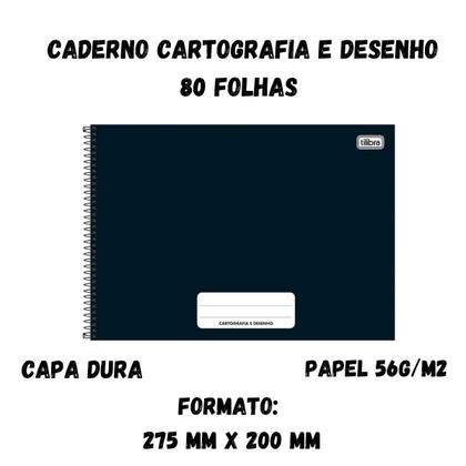 Imagem de Caderno cartografia e desenho 80f pepper cd - tilibra