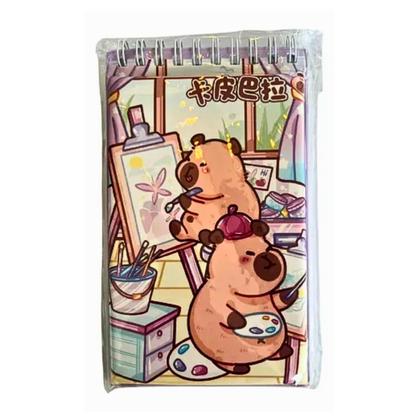 Imagem de Caderno de Adesivos Capivara Almofadado Cores e Modelos Sortidas  Diversão e Criatividade em Cada Página