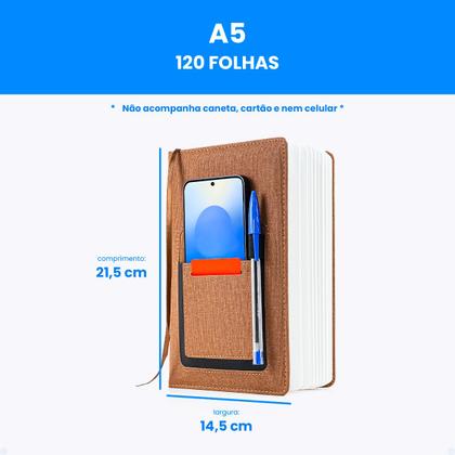 Imagem de Caderno De Anotações Executivo Capa Dura Caderneta 120 Pag.