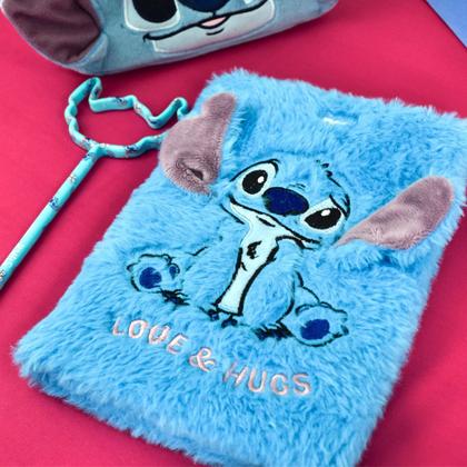 Imagem de Caderno de Anotações Fluffy Stitch Pelúcia 80fls - DAC